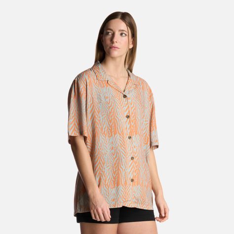 Camisa Mujer Marmolada Print Salmon Haka Honu-1