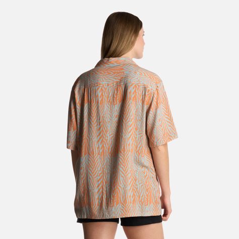 Camisa Mujer Marmolada Print Salmon Haka Honu-2