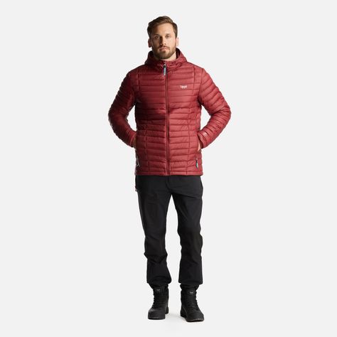 Chaqueta Hombre Peak Down Hoody Jacket Burdeo Lippi-8