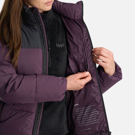 Chaqueta Mujer Urban Down Jacket Morado Oscuro Lippi-7