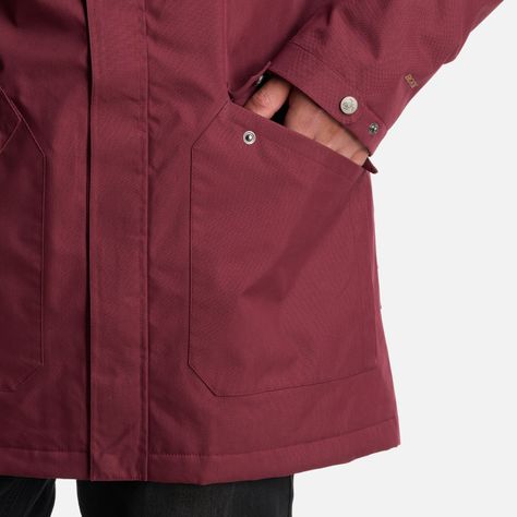 Chaqueta Hombre Yak Burdeo Haka Honu I24-7