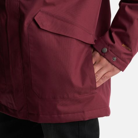 Chaqueta Hombre Yak Burdeo Haka Honu I24-8
