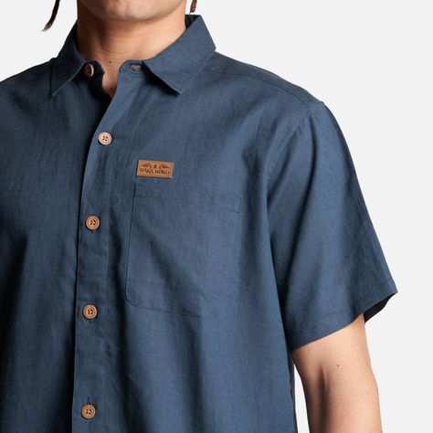 Camisa Hombre Linaje Azul Noche Haka Honu-4