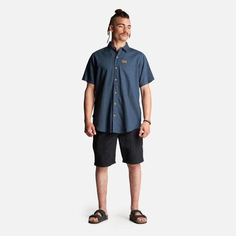 Camisa Hombre Linaje Azul Noche Haka Honu-5