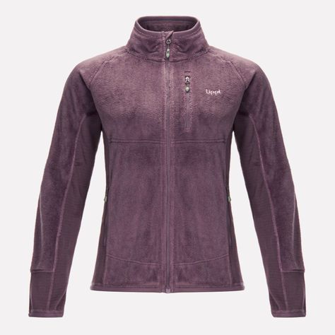 Poleron Mujer Numan Shaggy-Pro Jacket Malva Lippi-0