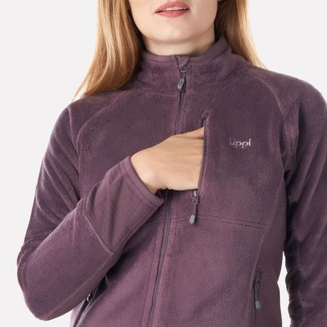 Poleron Mujer Numan Shaggy-Pro Jacket Malva Lippi-3