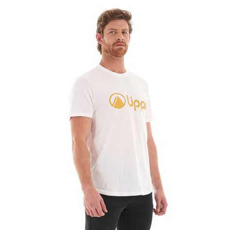 Polera Hombre Logo Lippi UV-Stop T-Shirt Blanco Mostaza Lippi-2