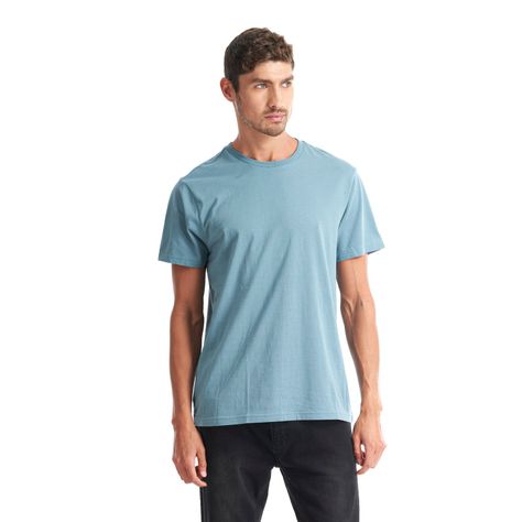 Polera Hombre Liquen Celeste Geography-1