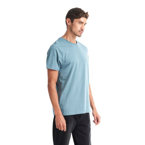 Polera Hombre Liquen Celeste Geography-2