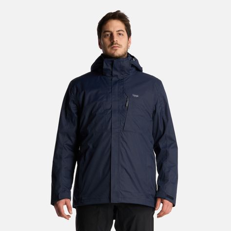 Chaqueta Hombre Tres Cruces Fusion-3 Hoody Jacket Azul Marino Lippi I22-1
