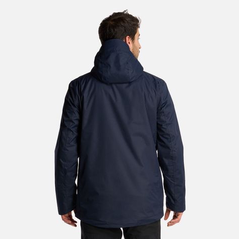 Chaqueta Hombre Tres Cruces Fusion-3 Hoody Jacket Azul Marino Lippi I22-4
