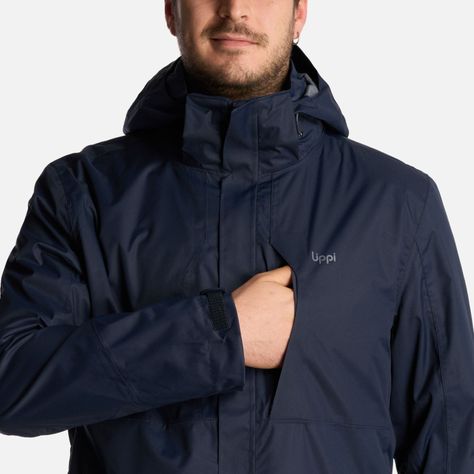 Chaqueta Hombre Tres Cruces Fusion-3 Hoody Jacket Azul Marino Lippi I22-7
