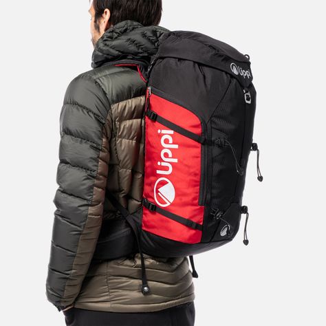 Mochila Unisex Roca 35 Backpack Negro Lippi V20-1