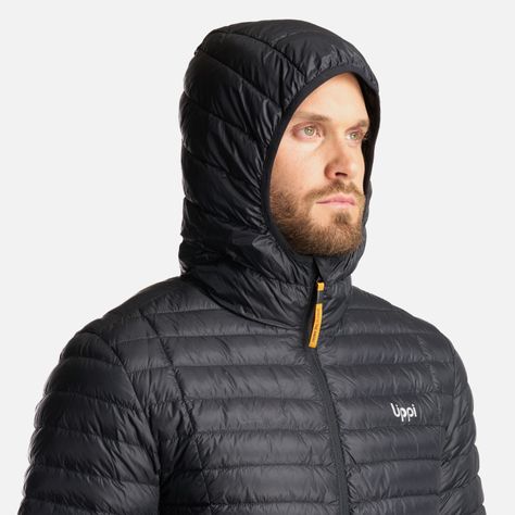 Chaqueta Hombre Peak Down Hoody Jacket Negro Lippi I24-4