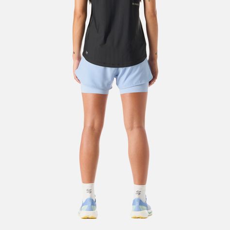 Shorts Mujer Built To Move 2-in-1 2,5" Celeste Vulcano-3