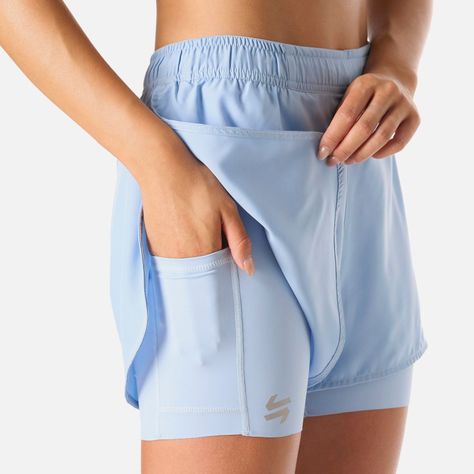 Shorts Mujer Built To Move 2-in-1 2,5" Celeste Vulcano-4