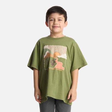 Polera Niño Desert Oversize T-Shirt Verde Lippi-0