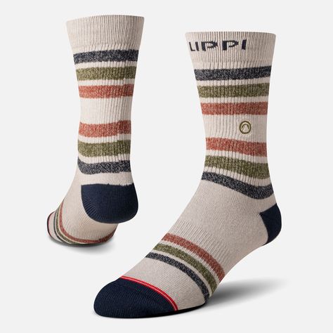 Calcetin Hombre Travel Walk Classic Socks Gris Melange Lippi-0
