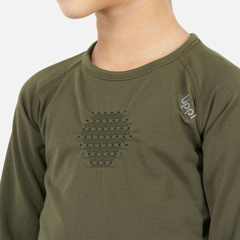 Primera Capa Niño Skintec 2000 Warm Pack Verde Militar Lippi-3