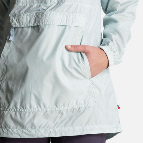 Chaqueta Mujer Aperrao 1/4 Zip Full Print Celeste Haka Honu-6