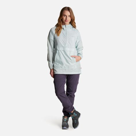Chaqueta Mujer Aperrao 1/4 Zip Full Print Celeste Haka Honu-7