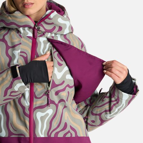 Chaqueta Mujer Yeti Print Verde Claro Haka Honu-5