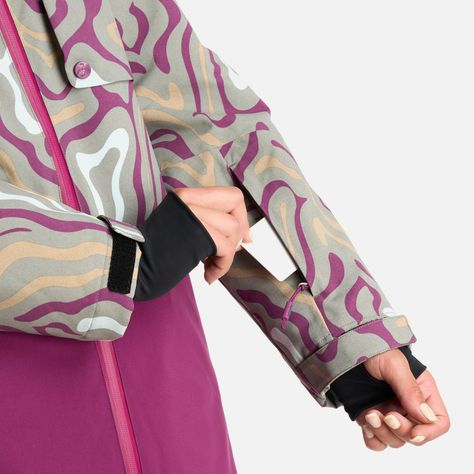Chaqueta Mujer Yeti Print Verde Claro Haka Honu-7