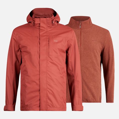 Chaqueta Hombre Tres Cruces Fusion-3 Hoody Jacket Vino Lippi-0