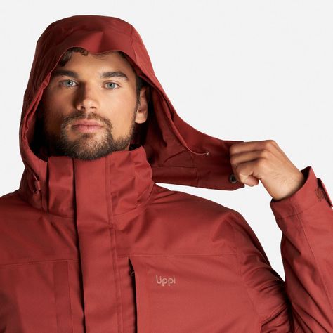 Chaqueta Hombre Tres Cruces Fusion-3 Hoody Jacket Vino Lippi-6