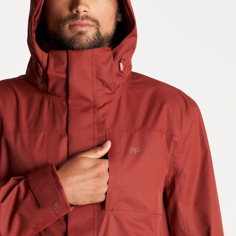 Chaqueta Hombre Tres Cruces Fusion-3 Hoody Jacket Vino Lippi-7