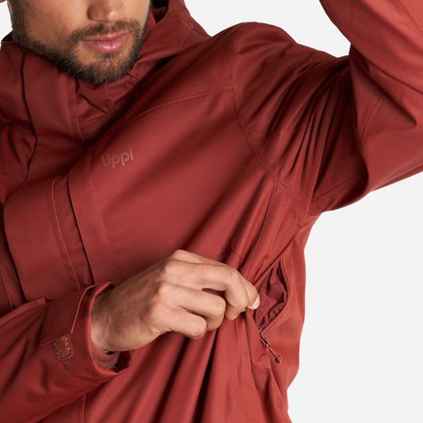 Chaqueta Hombre Tres Cruces Fusion-3 Hoody Jacket Vino Lippi-8