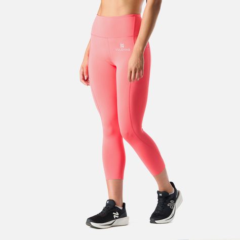 Calza Mujer BTM Compressive 3/4 High Rise Coral Vulcano-1