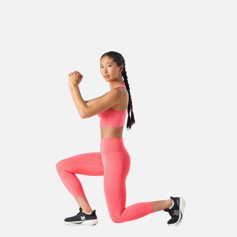 Calza Mujer BTM Compressive 3/4 High Rise Coral Vulcano-2