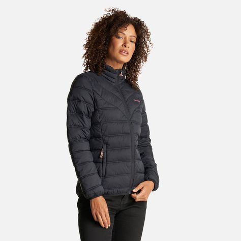 Chaqueta Mujer Ultraliviana Negro Haka Honu I23-1