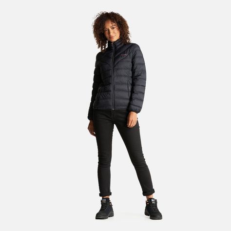 Chaqueta Mujer Ultraliviana Negro Haka Honu I23-6