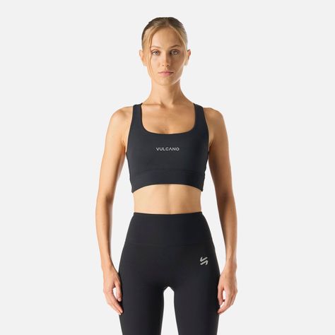 Peto Mujer Built To Move Light Support Bra Negro Vulcano-0