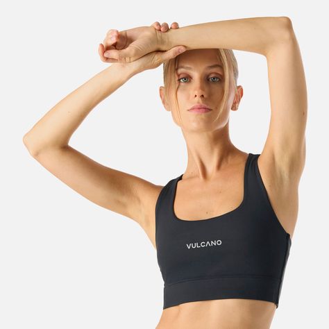 Peto Mujer Built To Move Light Support Bra Negro Vulcano-5