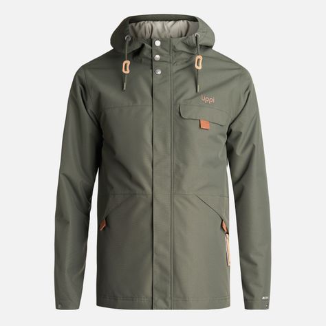Chaqueta Teen Boy Rainy B-Dry Hoody Jacket Verde Militar Lippi-0