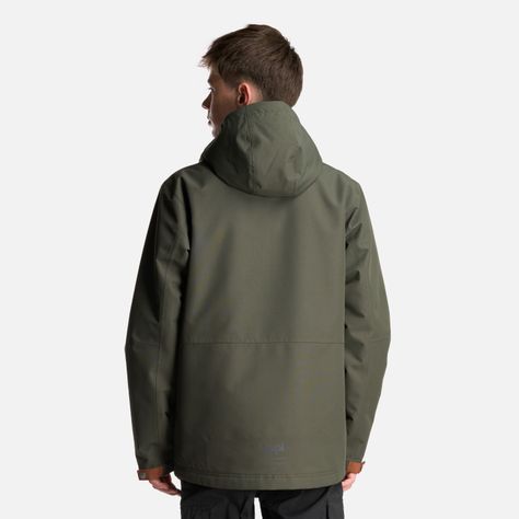 Chaqueta Teen Boy Rainy B-Dry Hoody Jacket Verde Militar Lippi-3