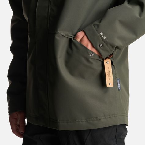 Chaqueta Teen Boy Rainy B-Dry Hoody Jacket Verde Militar Lippi-6