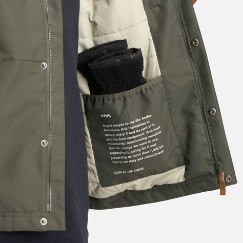 Chaqueta Teen Boy Rainy B-Dry Hoody Jacket Verde Militar Lippi-8