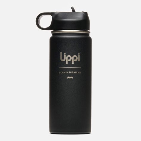 Botella Unisex Light Steel Sport Top 550ml Negro Lippi V25-0