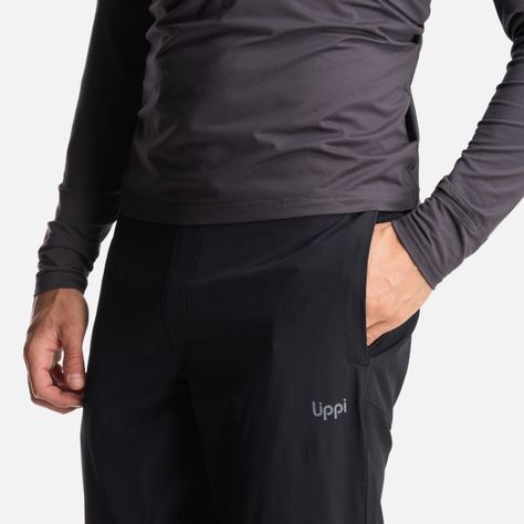 Pantalon Hombre PureTrek Q-Dry Pants Negro Lippi I24-5