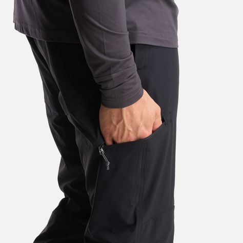 Pantalon Hombre PureTrek Q-Dry Pants Negro Lippi I24-6