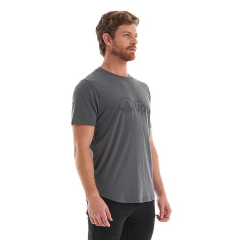 Polera Hombre Logo Lippi UV-Stop T-Shirt Gris Medio Lippi-2