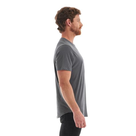 Polera Hombre Logo Lippi UV-Stop T-Shirt Gris Medio Lippi-3