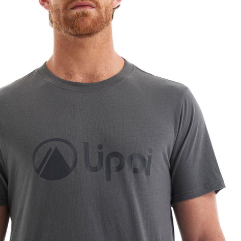 Polera Hombre Logo Lippi UV-Stop T-Shirt Gris Medio Lippi-6