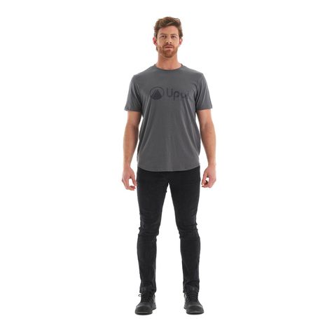 Polera Hombre Logo Lippi UV-Stop T-Shirt Gris Medio Lippi-7