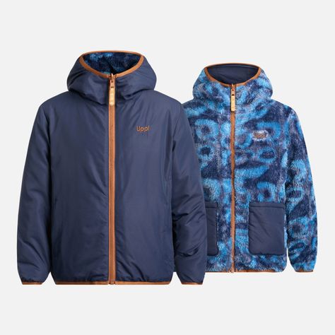 Chaqueta Niño Two-Faces Hoody Jacket Print Azul Lippi-0