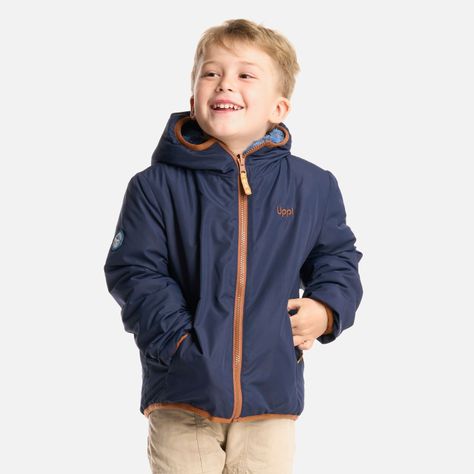 Chaqueta Niño Two-Faces Hoody Jacket Print Azul Lippi-2